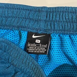 Nike Kids Teal and Blue Active Shorts